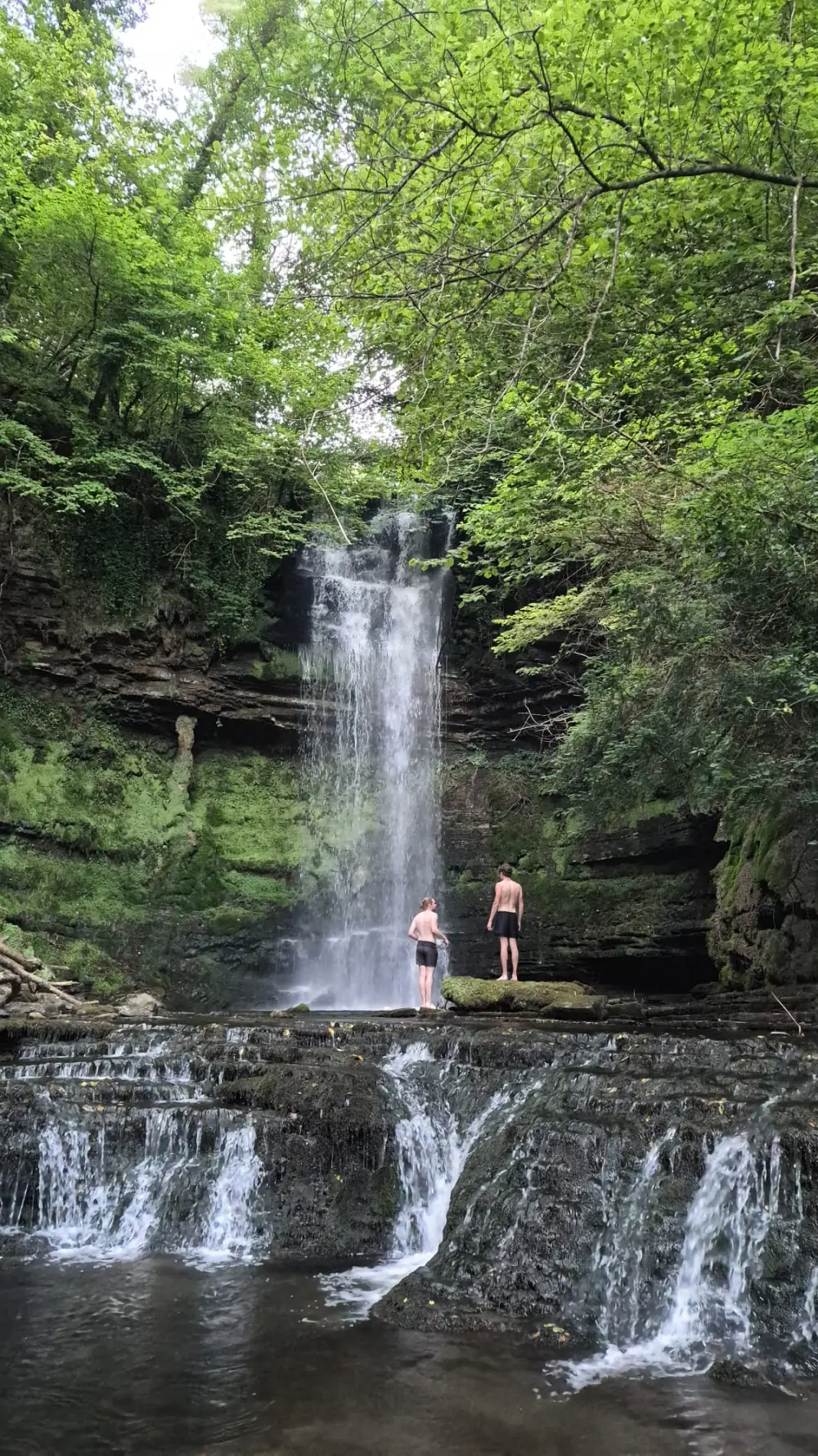 Glencar Waterfall at the end of the short walk from the carpark